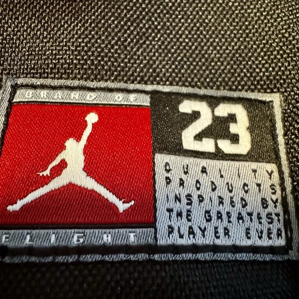 NIKE AIR‎ JORDAN Jersey 23 Zip Insulated Lunch Bag Box Camp Black Red Patch NEW